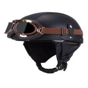 오토바이 헬멧 레트로 스냅백 하프페이스 고글 반모 남녀공용 클래식 바이크