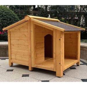 실외견사 개집 야외 대형견울타리 마당 따뜻한 우드