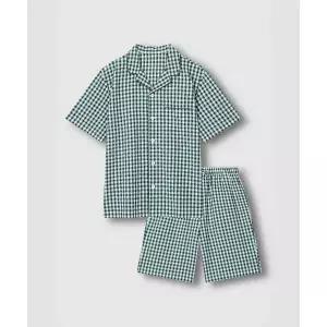 자.주 남 시어서커 5부 파자마 세트_라이트 그린