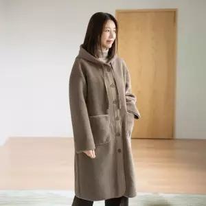 [마담4060]엄마옷 마담4060 후드뽀글이 데일리 여성 코트-RCO2512001-