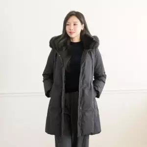 [마담4060]엄마옷 마담4060 클래씨마담 소프트퍼후드오리털패딩 여성 데일리 점퍼-RJP