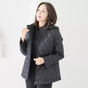 [마담4060]엄마옷 마담4060 동글이후드패딩 데일리 여성 점퍼-RJP2511042-