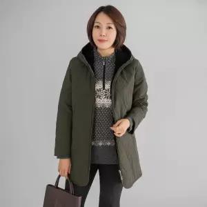 [마담4060]엄마옷 마담4060 삼각털패딩후드 데일리 중년여성점퍼-RJP2511054-