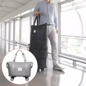 헤쎈 바퀴달린 멀티 확장백 시장 장바구니 카트 여행 캐리어 케리어 핸드카 핸드 카트 가방 4단 특대형