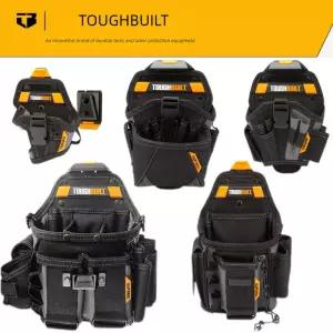 터프빌트 가용 공구 벨트 전기 기술자 및 기술자용 내구성 있는 유틸리티 파우치 풀 시리즈 포켓이 작업