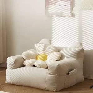 미니 쇼파 벨벳 빈백 패브릭 안락 인테리어 서재 침실 좌식의자