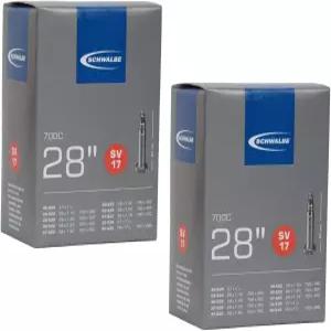 슈발베 SV17 내부 튜브 700 x 28-45c / 28 27인치 프레스타 40mm 호환되는 밸브(2팩)