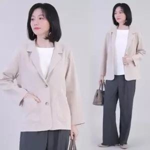 [애비뉴투지]테일러 카라 린넨 정장 봄 여름 하프 자켓 J08344