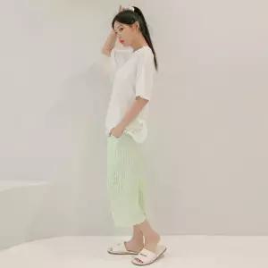 [글램공감]지지미 블럭체크 7부 남여 커플 파자마바지