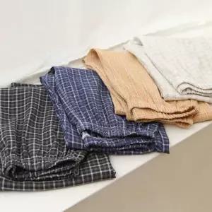 [글램공감]지지미 로로체크 9부 남여 커플 파자마바지