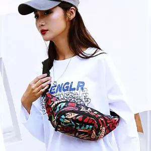 패션 보조가방 나들이 화사 여행가방 나뭇잎 힙색 OWE15FDC