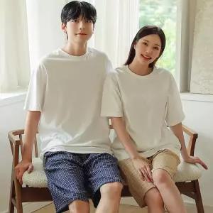 [글램공감]지지미 로로체크 7부 남여 커플 파자마바지