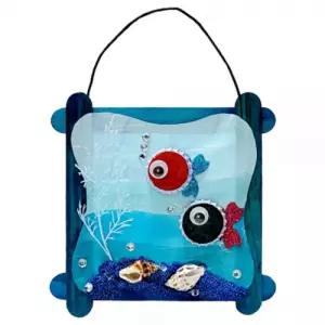 여름 컬러스틱 액자 만들기(3종 택1)-병뚜껑물고기