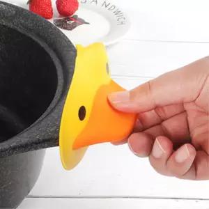 오븐 주물냄비 캐릭터 실리콘 냄비집게 오리 내열장갑