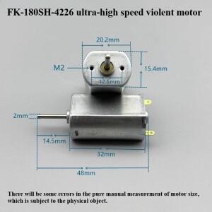 FK180 고속 폭력 모터 3.7V-7.4V 고 토크 원격 제어 차량 호버크래프트 Diy 바람 모델 자동차