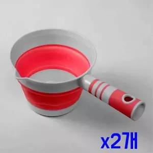 TBZ 간편 수납 다용도 바가지 (핑크) x2개