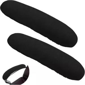 울리게이 2 PCS 사무용 의자 팔 커버 신축성 및 탈착식 팔걸이 범용 책상 소프트 벨벳 보호대 컴퓨터