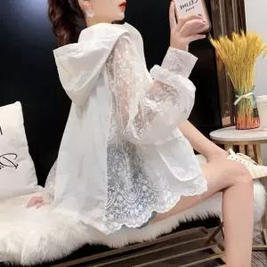 시스루 자켓 여성 점퍼 바람막이 얇은 긴팔 메쉬 여름