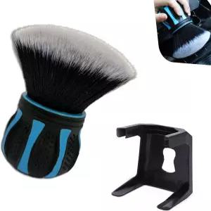 오푸웨이 자동차 디테일 브러시 보관 랙이 있는 울트라 소프트 타이어 샤인 인테리어 청소 도구 대부분의