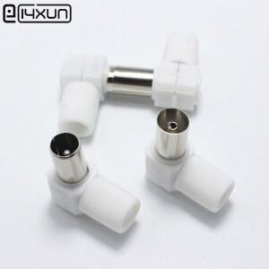 안테나 커넥터 남성과 1 세트 90도 RF 직각 어댑터 잭 동축 플러그 TV