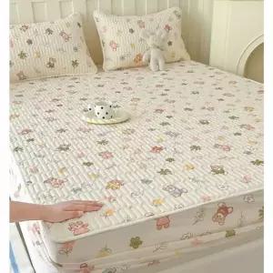 여름바닥이불 여름까는 냉감패드lk 4면고정침대패드 A형 라지킹 패밀리