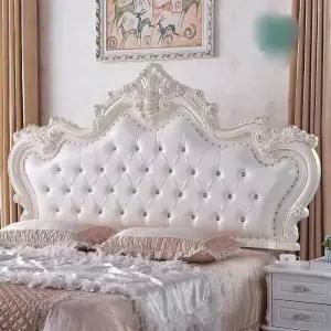 유럽식 침대헤드보드 공주 프레임 침대 안방 꾸미기