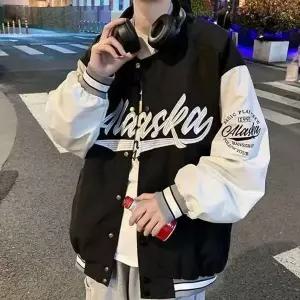 [셀러에이드]데일리 다을 겨울 편안한 레터링 바시티 자켓 점퍼 레트로 패딩