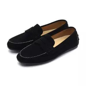 데일리 여자 슈즈 스웨이드 단화 캐주얼 로퍼 신발 BfU5+2yGD