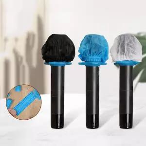 100개 마이크 위생 커버 냄새 제거 일회용 부직포 윈드스크린 보호 마이크 패드 KTV 노래방 용품