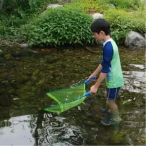 냇가 개울 양손막대 물고기잡기 족대 등산 시골 야외학습