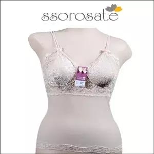 끈캡 레이스 내장 망사 끈브라런닝-2가지색상 WFJ68MT