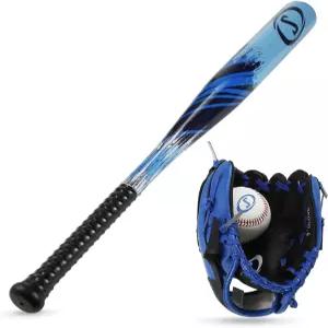 스팔딩 - 주니어 야구 세트 배트 볼 글러브 용 완전 스타터 키트 유소년 연습 및 야외 놀이 포함