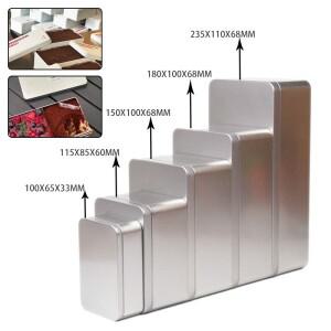 미니 틴플레이트 비누 상자 머리핀 금속 직사각형 다리미 작은 보관 쥬얼리 네일 뷰티 캔디 코인 알약 케이