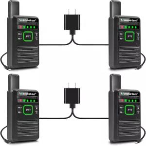 Wanneton RT22pro 무전기 성인용 무선 주파수 복사 충전식 4팩 장거리 VOX 스크램블링 디코딩 배터리