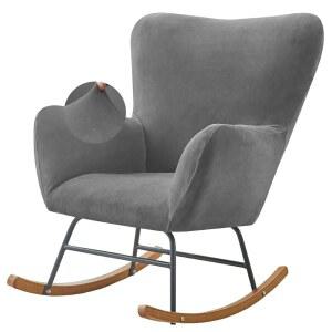 LEVOBERG 흔들 슬립 액센트 글라이더 안락 리클라이너 로커 커버 스트레치 의자 벨벳