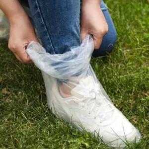 [하프클럽/]비오는날 일회용 비닐 장화 10매 신발 방수커버 레인슈즈