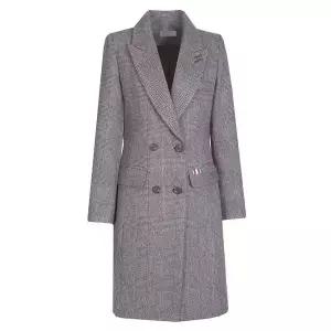 [하프클럽/비비드시크릿가너]여성 글렌체크 포인트 겨울 정장 울코트