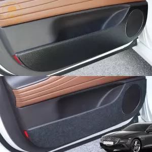 G80 페이스리프트 용품 실내 튜닝 기스방지 카본 펠트 도어커버 악세사리