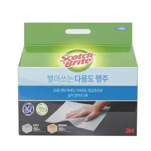 3M 스카치브라이트 다용도 행주 청소포 100매 코스트코 잡화마켓2603