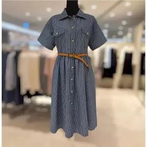 [롯데백화점]SOUP 셔츠형 꼬임벨트 원피스 SB6OP30