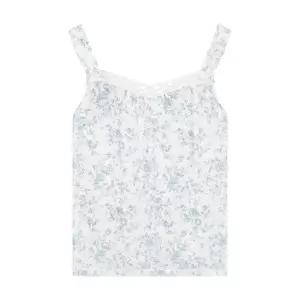 [롯데백화점]비비안 EZ1967T 아일렛 자가드 플라워 여름 이지웨어상의