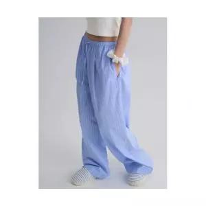 브랜드정품 에잇세컨즈 8SECONDS 파자마스타일 블루 스트라이프 밴딩 팬츠 143407