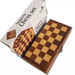 고급 원목 체스판 체스말 서랍 월넛 나무 장식품 체스보드