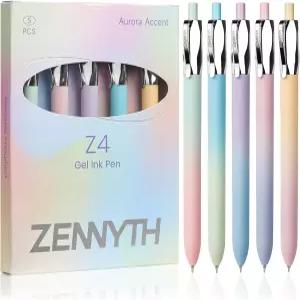 다오완엑스 젤 펜 5Pcs 파인 포인트 매끄러운 필기용 저널링 노트 사무용품 및 학용품 에스테틱 책상