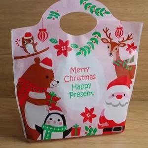 C06 크리스마스파티5장 유치원선물 작은쇼핑백 크리스마스쇼핑백 크리스마스쇼핑백 유치원선물 C06