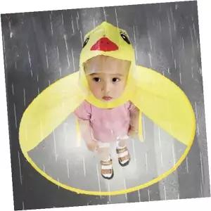 어린이 우산 모자 비옷 우천 보호 야외 활동 유아 유치원 등원 하원 안전 용품