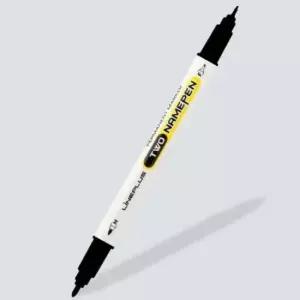 [문구/오피스] 트윈 네임펜 12입 빨강색 오피스펜 사무용펜 얇은네임펜