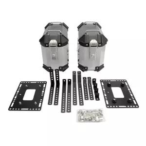 18L 사이드 박스 오토바이 다기능 범용 브래킷 DIY 빠른 분리형 알루미늄 합금