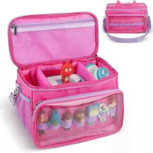 토니박스 스타터용 휴대용 케이스 1/2 캐릭터 피규어 보관 가방 헤드폰 및 충전소 어깨끈 핸들 바가 있는