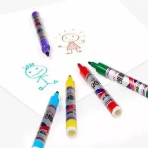 [문구/오피스] 유성매직펜 데코마카 유성매직마카 매직 블루 유성 12자루